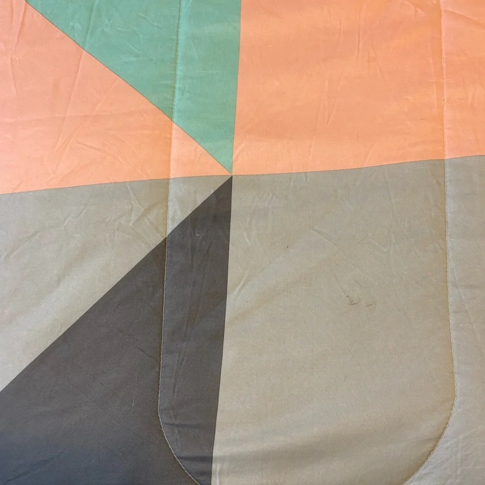 Comforter Bedspread Colorful Geometric Contemporary Retro Pattern Full Queen